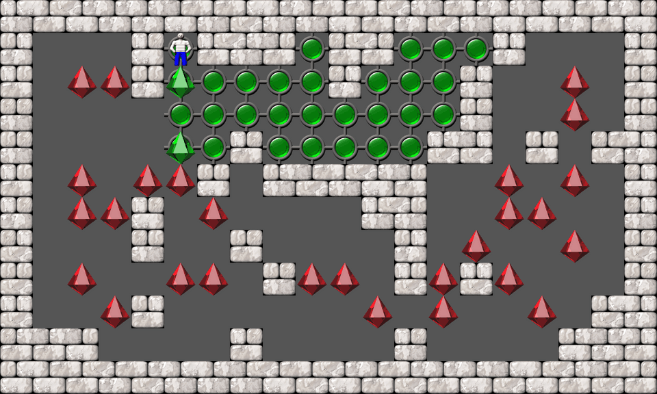 Sokoban Original 51-90 remodeled level 17